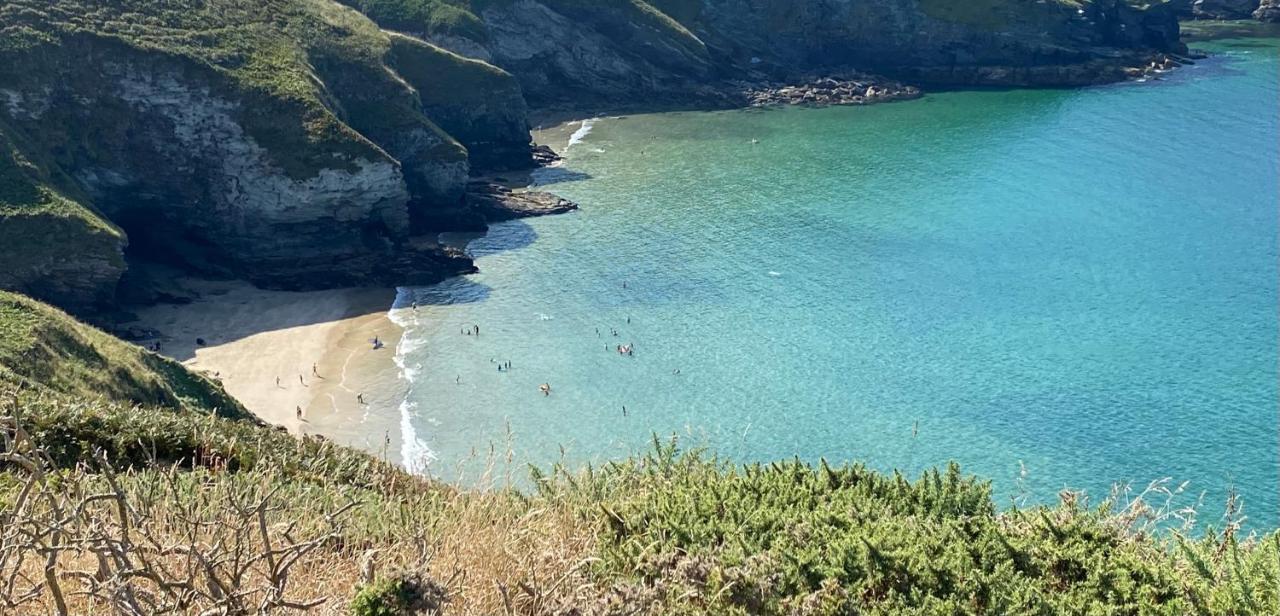 Polrunny Farm Seaberry Cottage With A Sea View And Log Burner Boscastle Eksteriør billede