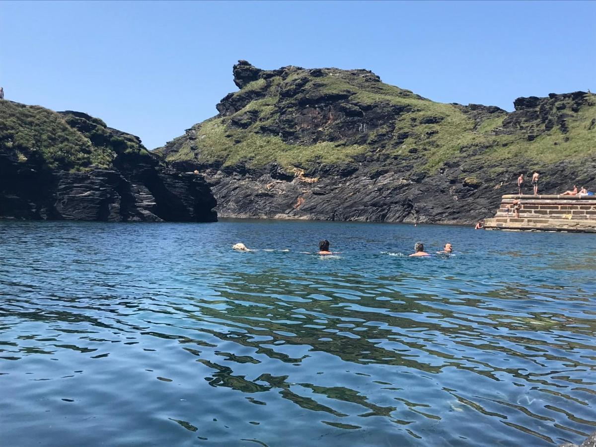 Polrunny Farm Seaberry Cottage With A Sea View And Log Burner Boscastle Eksteriør billede