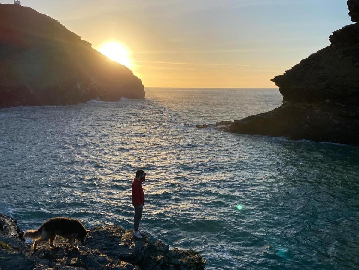 Polrunny Farm Seaberry Cottage With A Sea View And Log Burner Boscastle Eksteriør billede